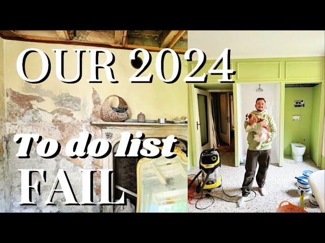 Renovating an OLD ITALIAN VILLA/ our 2024 to do list FAILED