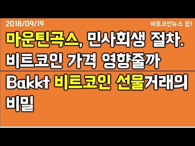 [비트코인뉴스 팡] Bakkt, 비트코인 선물거래의 비밀/마운틴곡스 민사회생 절차 비트코인 가격에 영향줄까/우크라이나 암호화폐 자산세 5%제시