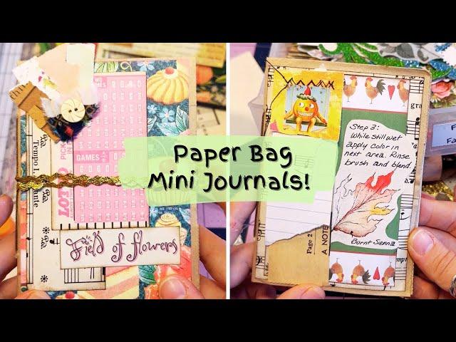 Brown Paper Bag Mini Journal! Junk Journal Companion Tutorial, Craft with Me!