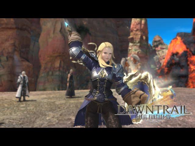 FINAL FANTASY XIV Online - Agrias Oaks, Scions & Promise Trio vs Dawntrail Trial #1 (Blind 1st run!)