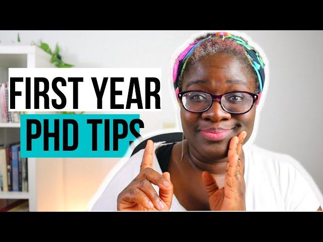 WATCH THIS! 5 first year PhD tips...