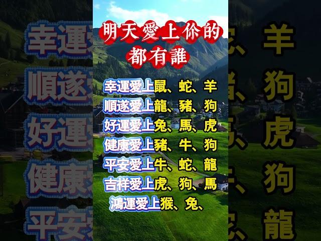 明天愛上你的都有誰？