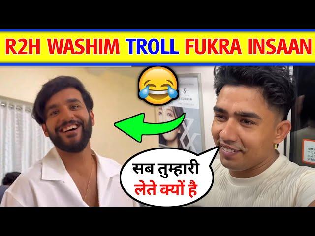 R2H Washim Troll Fukra insaan in vlog। Fukra insaan R2H Washim Video । R2H Washim vlogs