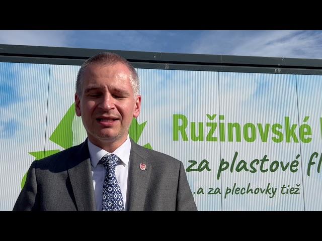 Martin Chren k zálohovaniu PET fliaš v Ružinove