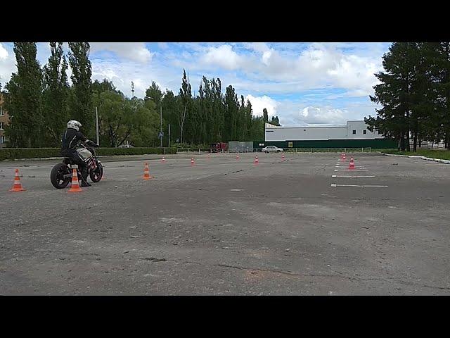 Gymkhana GP 2021 stage1 / Semizarov Sergey Honda VTR250 / heat2