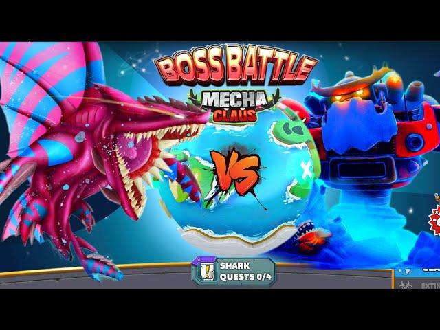 UNLOCKED BUZZ SHARK EVOLVED VS MECHA SHARKJIRA - UNLOCKED ALL HUNGRY SHARK WORLD - BIG SHARK GAME