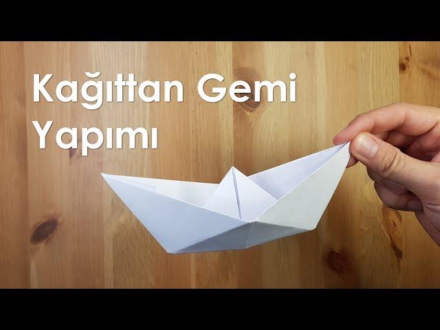 Kağıttan Gemi Yapımı (A4 kağıt)