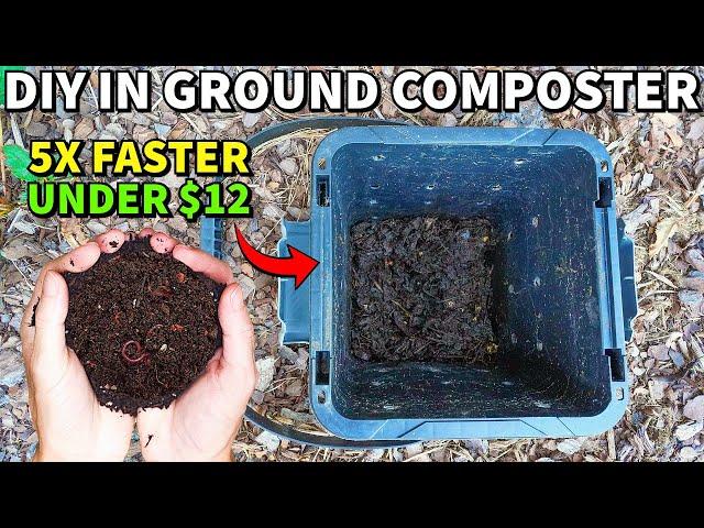 How To Make Compost FAST IN GROUND: Plants, Worms Will LOVE This!