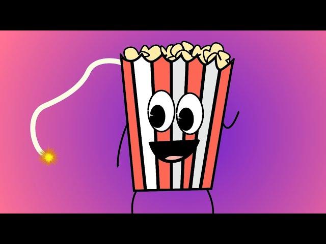 1 Minute Timer Bomb   Cartoon Popcorn Explosion (8K Countdown)