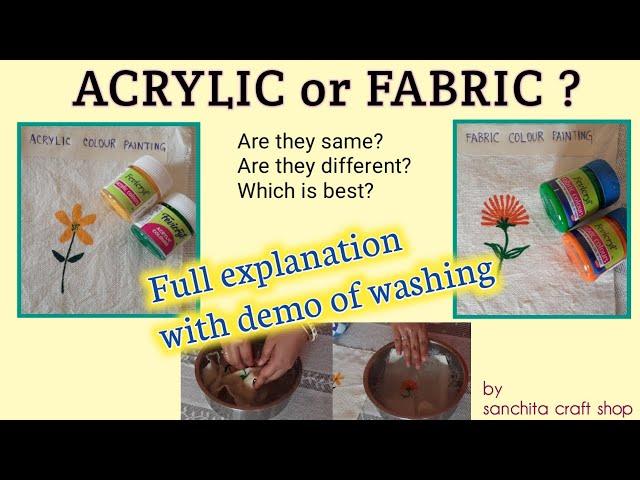 Acrylic or Fabric?Which is Best?Full explanation with Demo washing/ऐक्रेलिक या फैब्रिक क्या अच्छा है