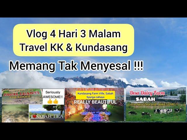 #vlog 4 Hari 3 Malam @ Kota Kinabalu & Kundasang Sabah.Memang Tak Menyesal !!