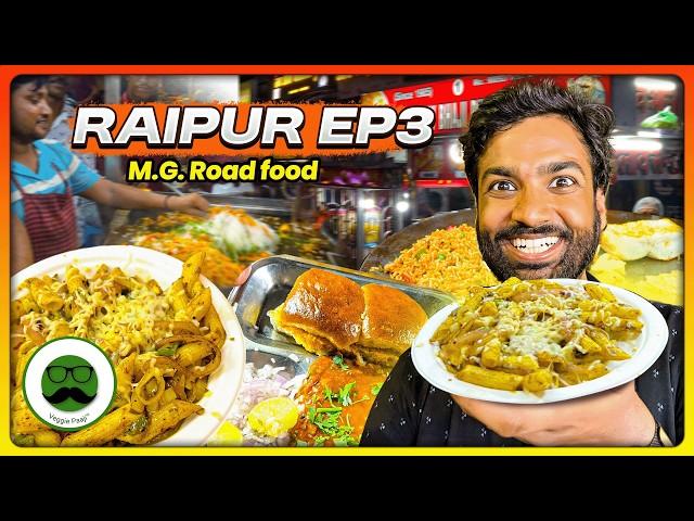 Raipur MG Road Food Tour | Raipur Food Tour EP 3 | Veggie Paaji