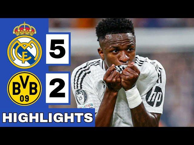 ️Real Madrid vs Borussia Dortmund (5-2) Extended HIGHLIGHTS | UEFA Champions League