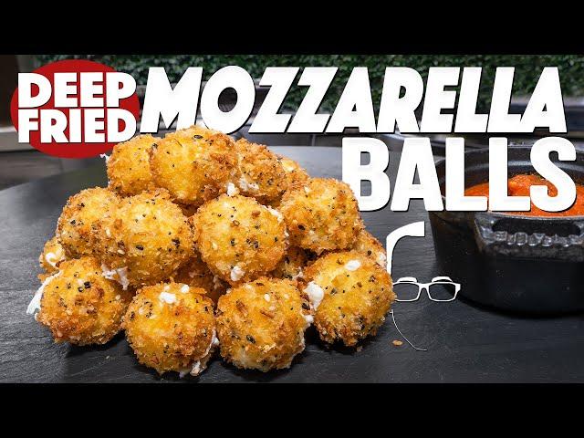 DEEP FRIED MOZZARELLA CHEESE BALLS | SAM THE COOKING GUY