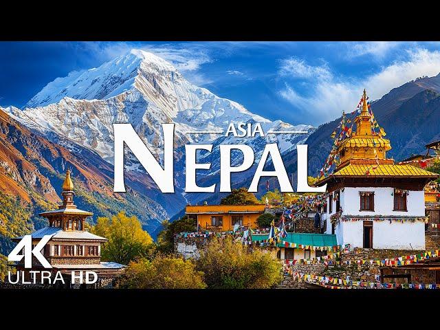 Nepal 4K - Nature Relaxation Film with Calm Music -  4K Nature