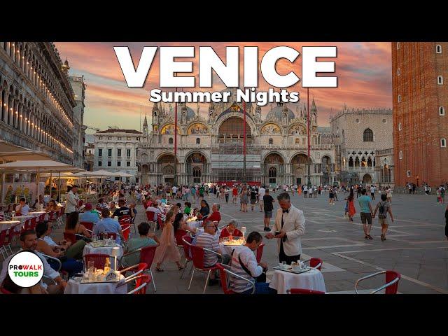 Venice, Italy Evening Walk - 4K 60fps - with Captions