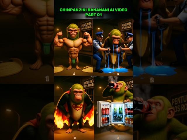 CHIMPANZINI BANANANI AI VIDEO PART 01 #brazlianphonk #phonk #funk #short #meme #fy #fyp