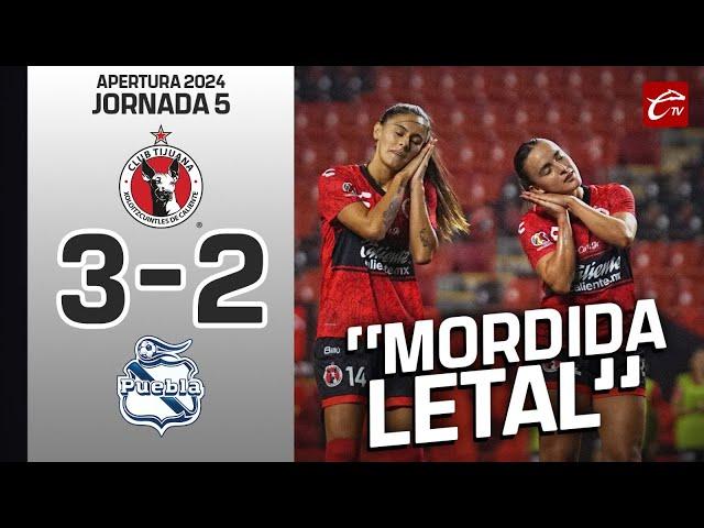 XOLOS 3-2 PUEBLA | JORNADA 5 | APERTURA 2024 LIGA MX FEMENIL | RESUMEN | CALIENTE TV 