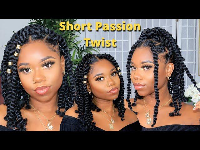 DIY Short Passion Twist | EASY Step-By-Step Tutorial | TWO METHODS (No Crochet & Crochet) | Chev B