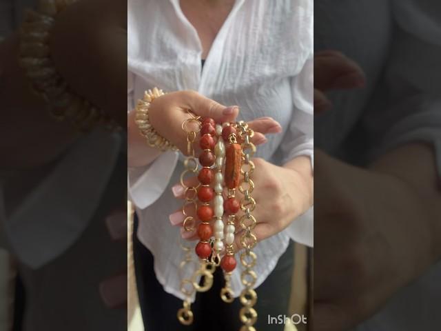 бомбический коралл🪸 ты 🫵привлечешь внимание #коралл #жемчуг #украшения #jewelry #jewellery