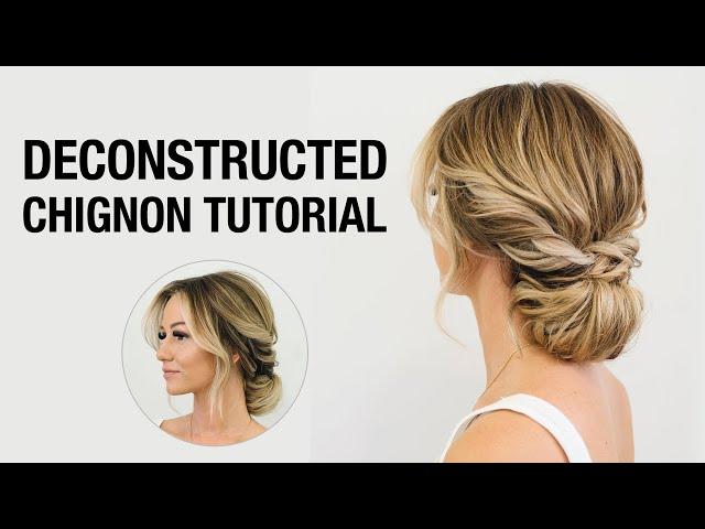 How to Style a Trendy Deconstructed Chignon Bun | Formal Hair Styling Tutorial | Kenra Professional