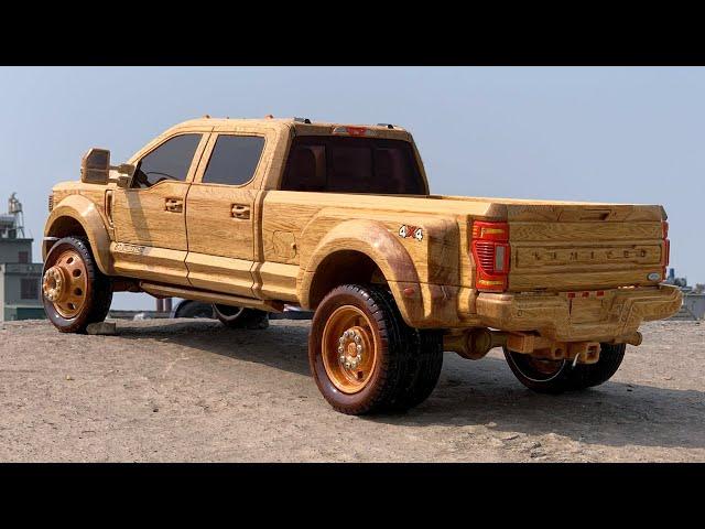 Assembling a Wooden Ford F-450 Super Duty Limited Edition | Handmade Woodworking Masterpiece