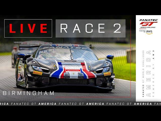 LIVE | Race 2 | Barber Motorsports Park| Fanatec GT World Challenge America powered by AWS 2024