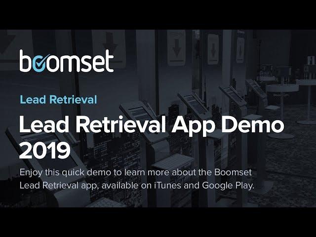 Boomset: Lead Retrieval App Demo