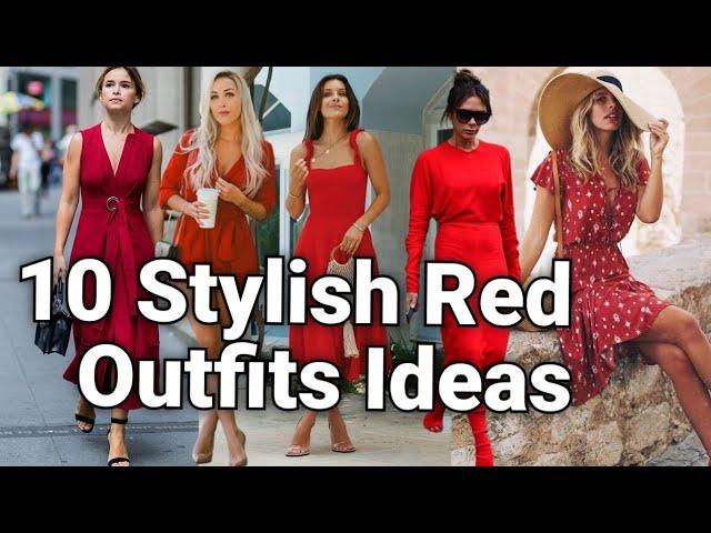 Stylish Red Outfits 2023/22 ideas|Red Dress|Red outfits|Red Color Fashion Trends!..