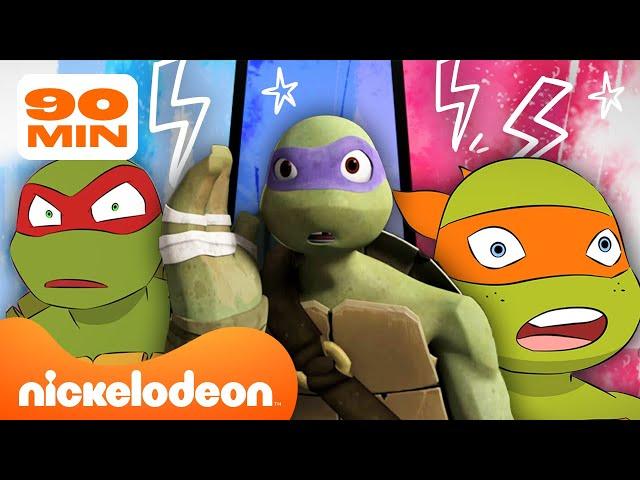 Черепашки-ниндзя | 90 МИНУТ лучших моментов "Черепашки-ниндзя"!  | Nickelodeon Cyrillic