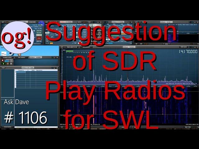 Suggestion of SDR Play Radios for SWL  (#1106)