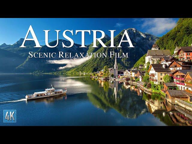 Austria 4K Scenic Relaxation Film | Vienna Drone Video | Bavarian Alps 4K Aerial Footage