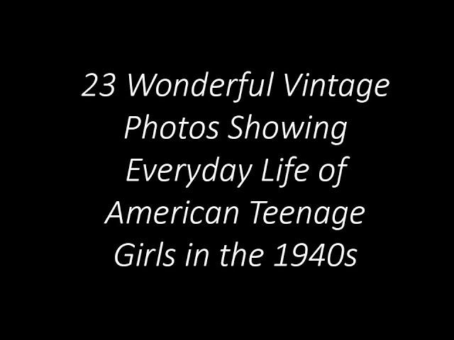 23 Wonderful Vintage Photos Showing Everyday Life of American Teenage Girls in the 1940s