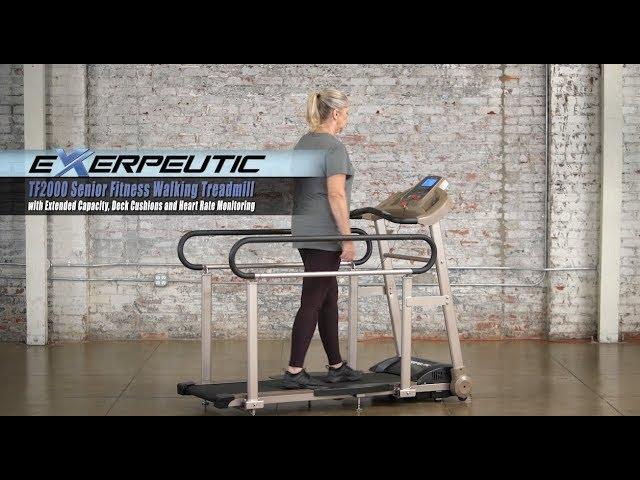 4001 - Exerpeutic TF2000 Senior Fitness Walking Treadmill with Extended Capacity