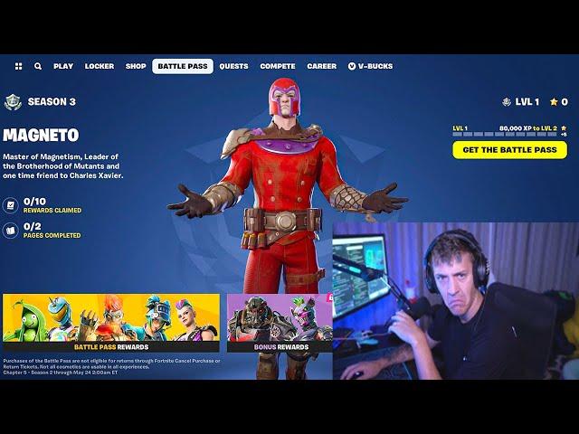 Ninja Reacts To The Fortnite Season 3 Battle Pass & Is NOT Happy...