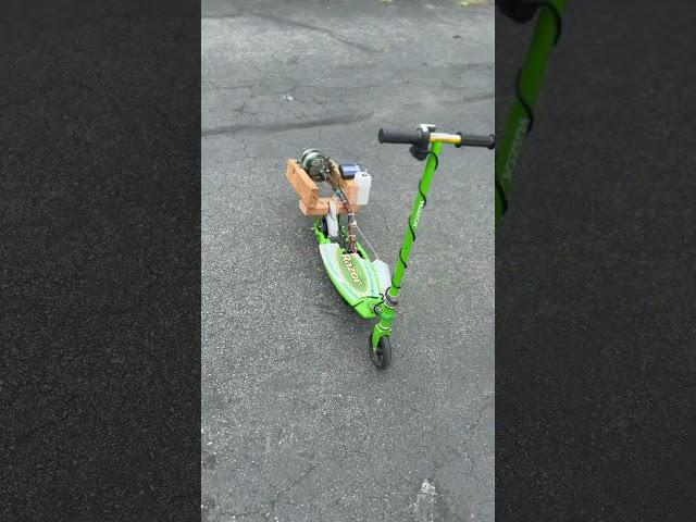JET POWERED RAZOR SCOOTER !  #engineering #fire #rc #plane  #pilot #airplane #crazy  #amazing