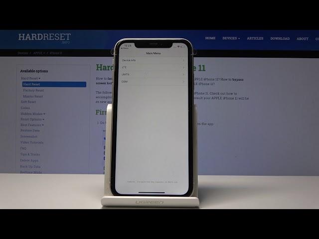 Secret Codes for iPhone 11 – Testing Menu / Hidden Mode