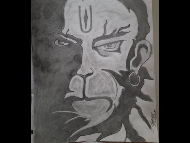 Shree Hanuman Jayanti Special with Graphite Pencil