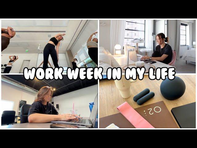 WORK WEEK IN MY LIFE | going to the office, pilates, date night + more