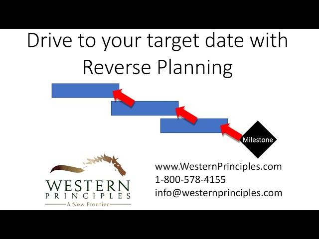 How to do Reverse Planning with Microsoft Project