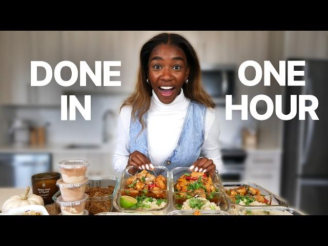 How I MEAL PREP 20 Healthy Meals in 1 Hour (For ONLY $65!)