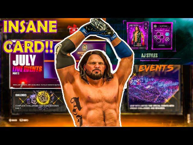 NEW "AJ Styles” Card Is PHENOMENAL In WWE2K24 My Faction