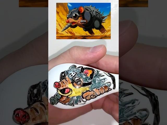 I drew Talpa di ferro With a Water Painting Pen (Brainrot Anime OPENING)