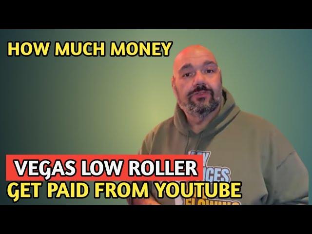 VegasLowRoller || HOW MUCH MONEY DOES VEGAS LOW ROLLER CHANNEL EARN FROM YOUTUBE