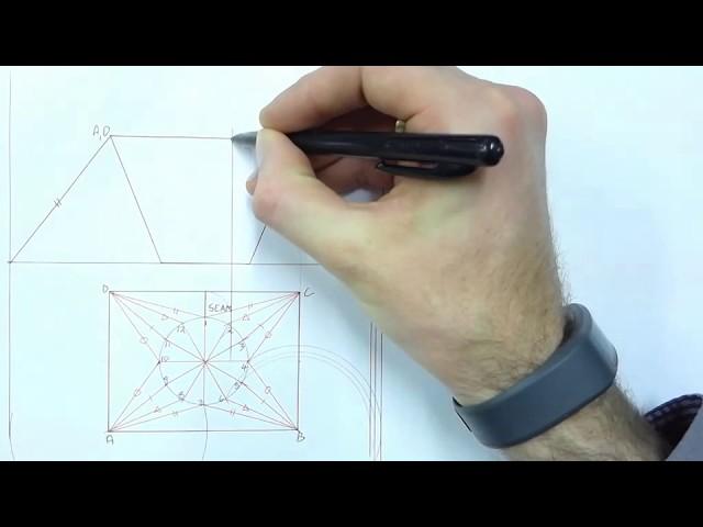 Rectangle to circle hopper(transition piece) development Part 1