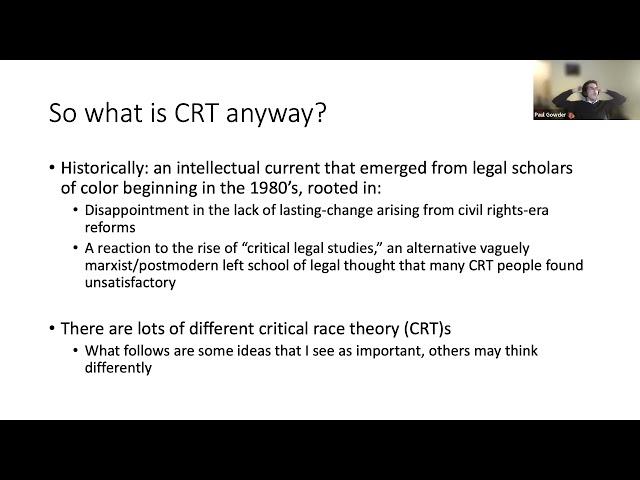 Critical Race Theory and America's Legal Tradition
