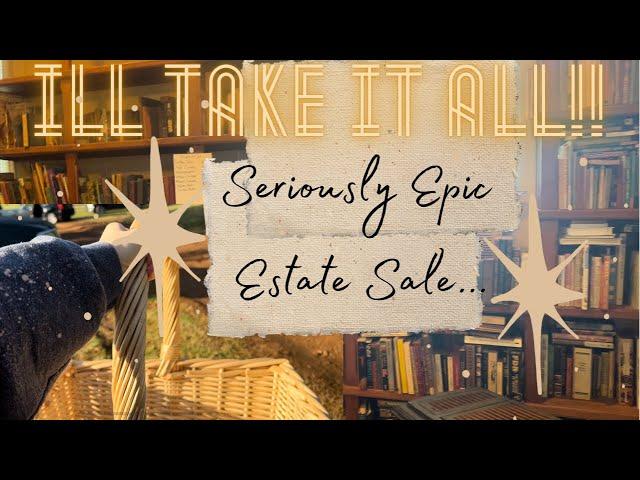 IM MOVING IN! Seriously epic Estate Sale shop along. I WANTED IT ALL!￼