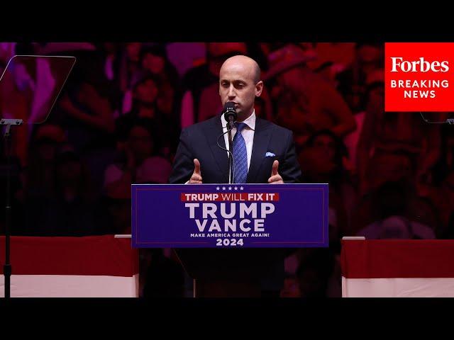 Stephen Miller Says, 'America Is For Americans And Americans Only,' At Trump's MSG Rally