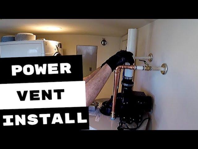 PLUMBING REPAIRS | ATMOSPHERIC WATER HEATER REPLACED BY POWER VENT WATER HEATER