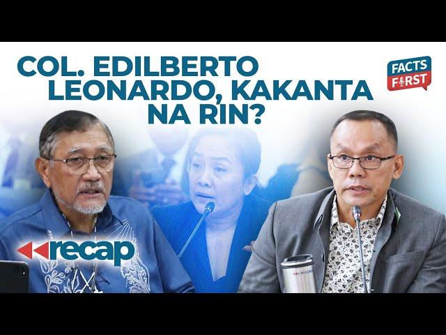 Col. Edilberto Leonardo kakanta na rin?